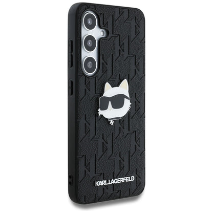 Futrola za Samsung Galaxy S25 S931, Karl Lagerfeld, Monogram Choupette's Head, Crna