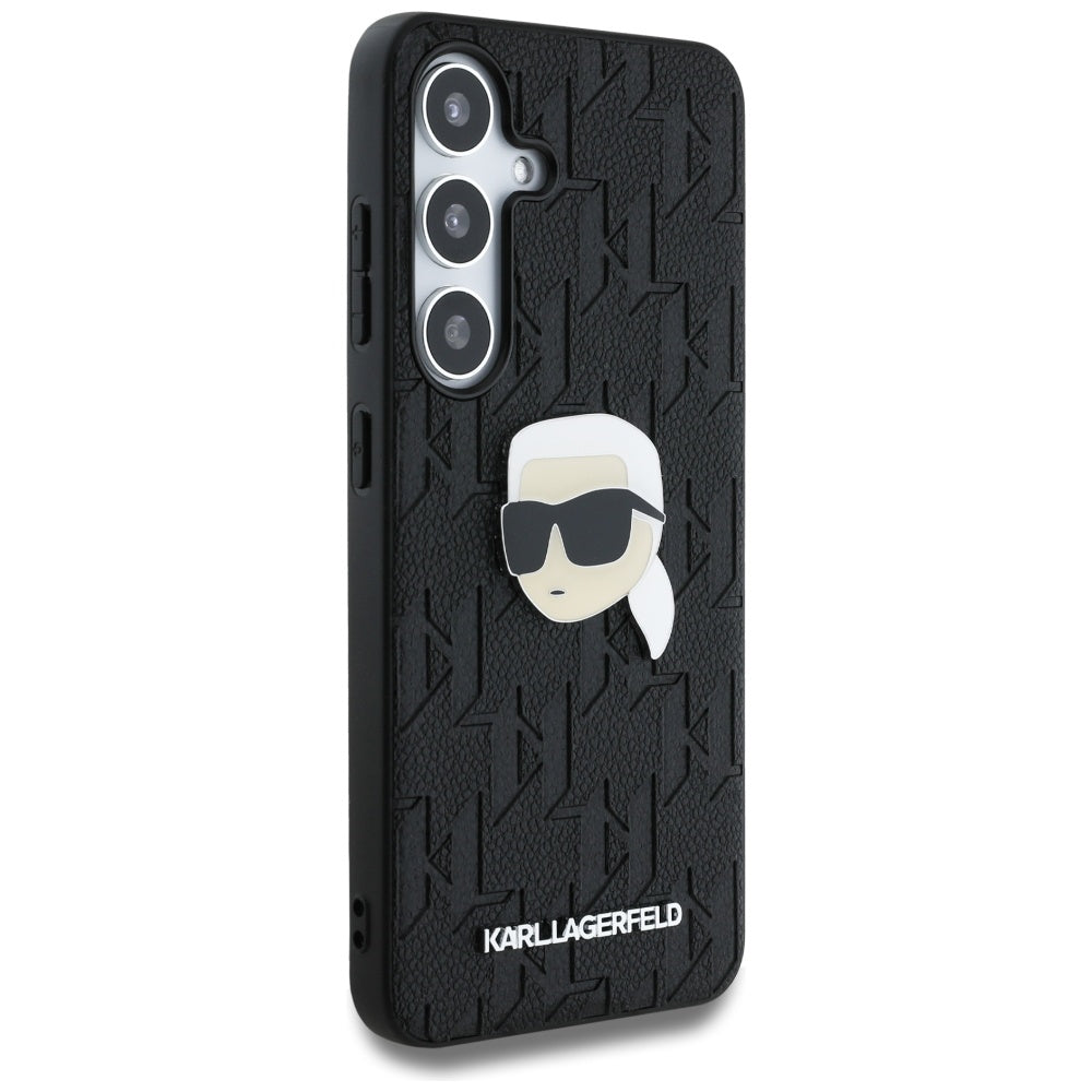 Futrola za Samsung Galaxy S25 S931, Karl Lagerfeld, Monogram Karl's Head, Crna