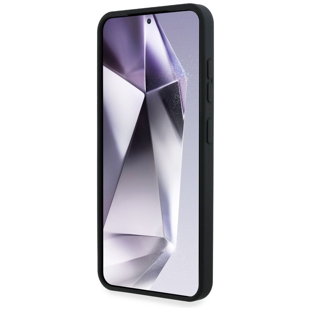 Futrola za Samsung Galaxy S25 S931, Karl Lagerfeld, Silikonski znak metalnog logotipa, Crna