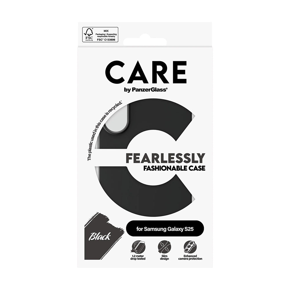 Futrola za Samsung Galaxy S25 S931, PanzerGlass, Care Fashionable, Crna