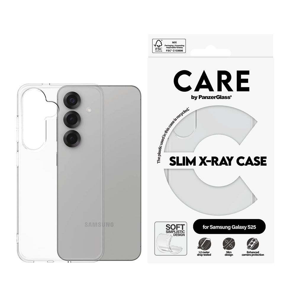 Futrola za Samsung Galaxy S25 S931, PanzerGlass, Care Fashionable, Prozirna