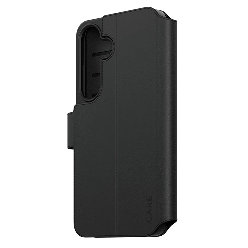 Futrola za Samsung Galaxy S25 S931, PanzerGlass, Care Feature Kickstand Wallet, Crna