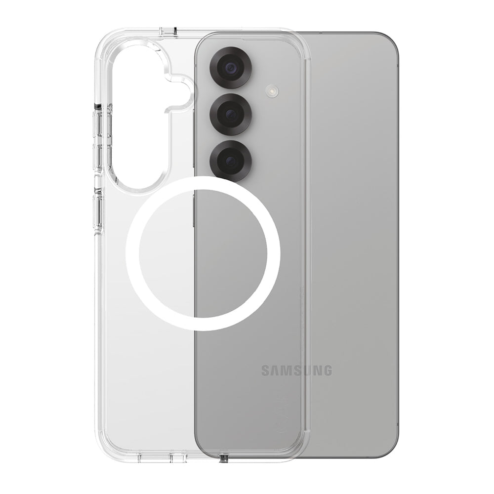 Futrola za Samsung Galaxy S25 S931, PanzerGlass, Care Urban Combat, Bijela Prozirna