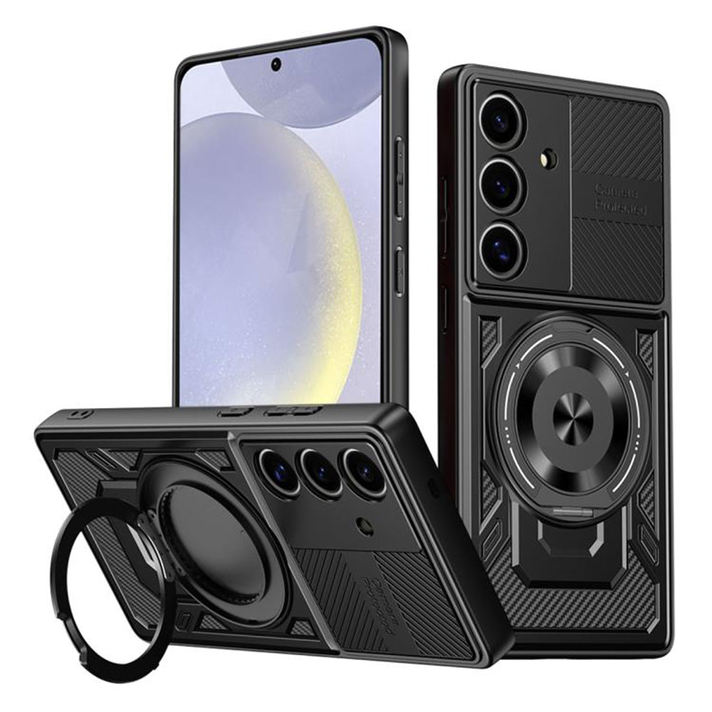 Maska za Samsung Galaxy S25 S931 / S24 S921, Techsuit, RuggedCam, Crna