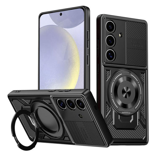 Maska za Samsung Galaxy S25 S931 / S24 S921, Techsuit, RuggedCam, Crna