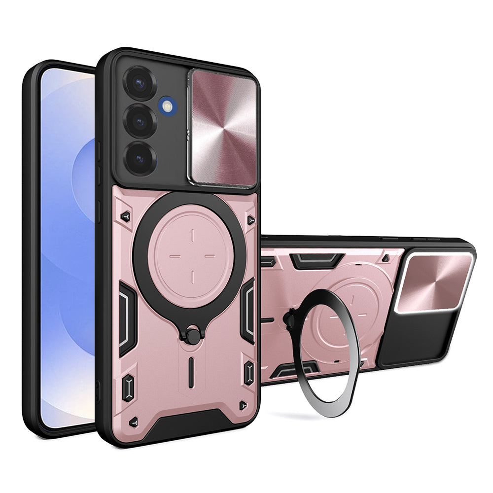 Maska za Samsung Galaxy S25 S931, Techsuit, CamGuard Pro, Ružičasto zlatna