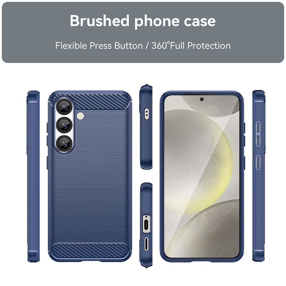 Maska za Samsung Galaxy S25 S931, Techsuit, Karbon, Plava