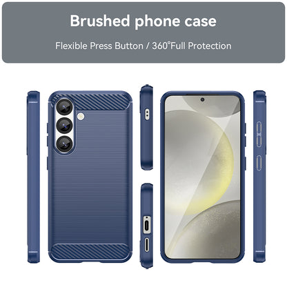 Maska za Samsung Galaxy S25 S931, Techsuit, Karbon, Plava