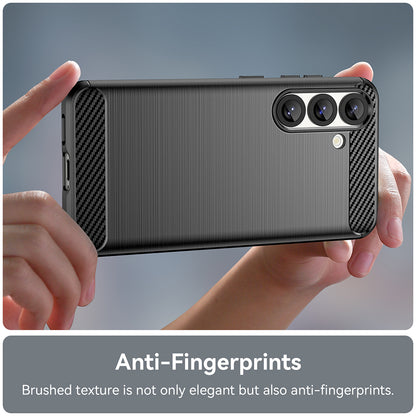 Maska za Samsung Galaxy S25 S931, Techsuit, Karbon, Crna
