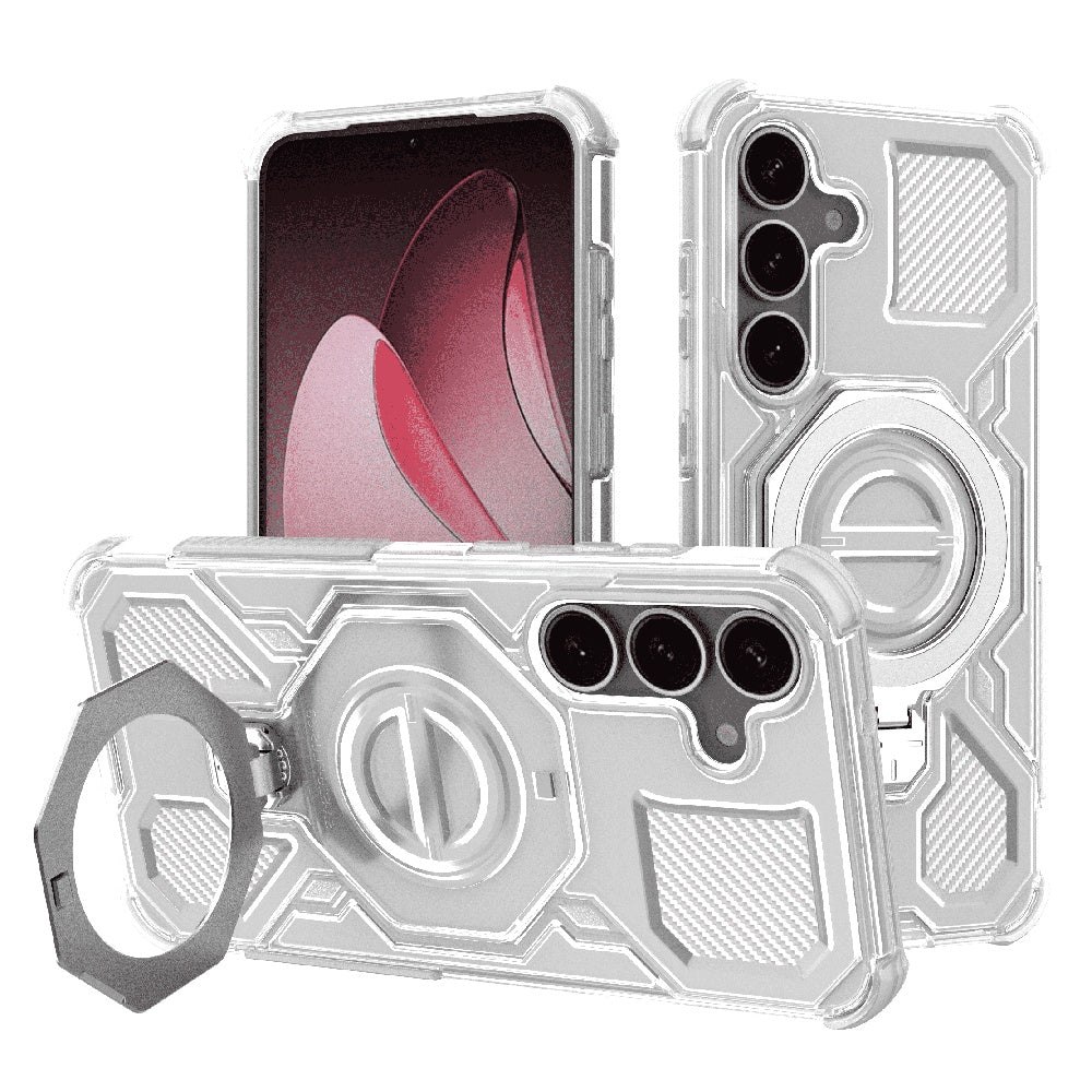 Maska za Samsung Galaxy S25 S931, Techsuit, Carbon Shield Pro, Bijela
