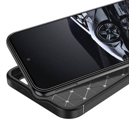 Maska za Samsung Galaxy S25 S931, Techsuit, CarbonFiber, Crna