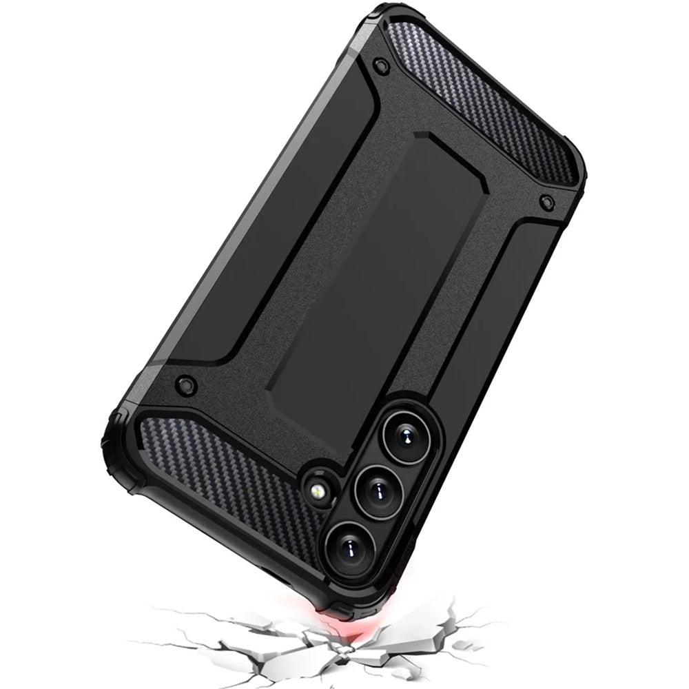 Maska za Samsung Galaxy S25 S931, Techsuit, Hybrid Armor, Crna