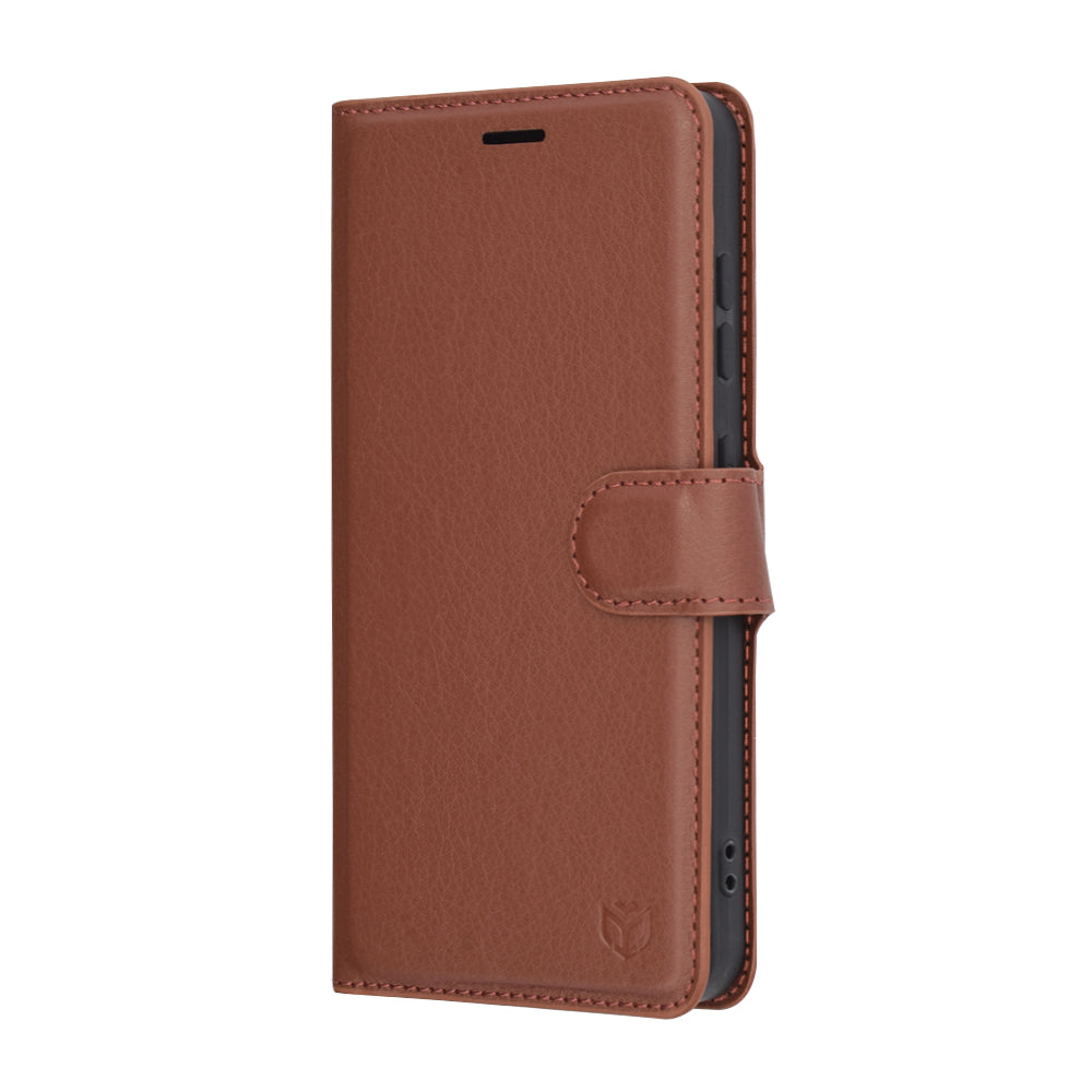 Futrola za Samsung Galaxy S25 S931, Techsuit, Kožna Folio, Smeđa