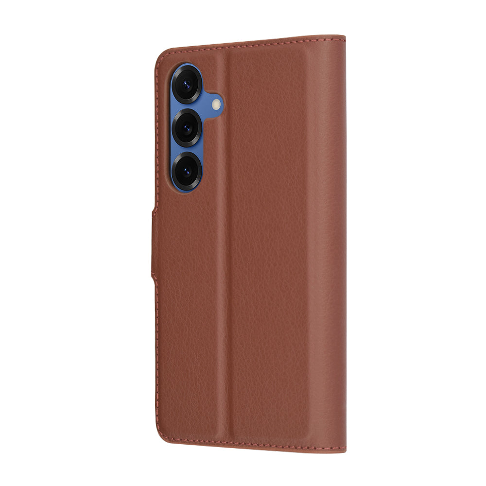 Futrola za Samsung Galaxy S25 S931, Techsuit, Kožna Folio, Smeđa