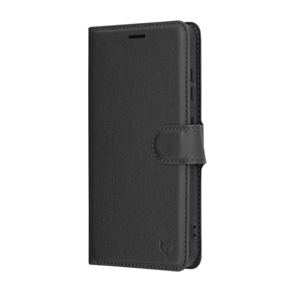 Futrola za Samsung Galaxy S25 S931, Techsuit, Kožna Folio, Crna