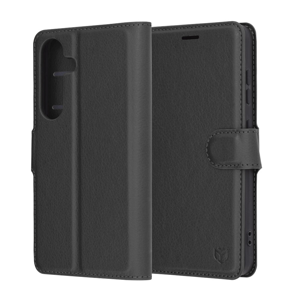 Futrola za Samsung Galaxy S25 S931, Techsuit, Kožna Folio, Crna