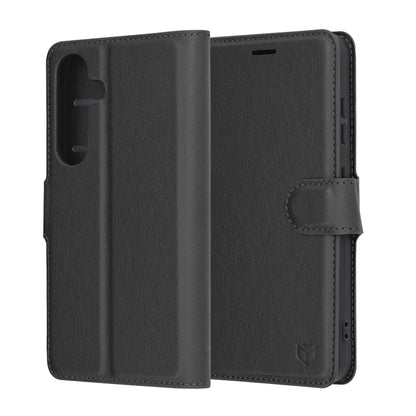 Futrola za Samsung Galaxy S25 S931, Techsuit, Kožna Folio, Crna