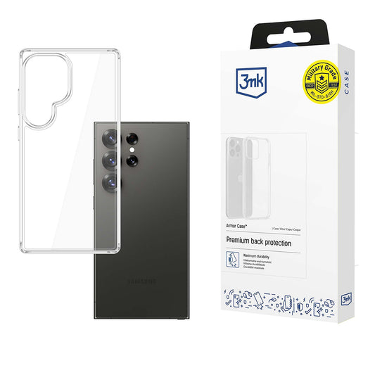 Maska za Samsung Galaxy S25 Ultra S938, 3MK, Armor, Prozirna