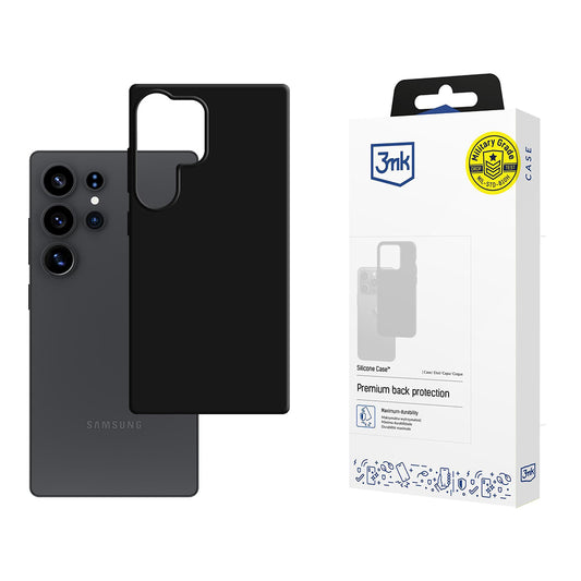 Maska za Samsung Galaxy S25 Ultra S938, 3MK, Silikonska, Crna