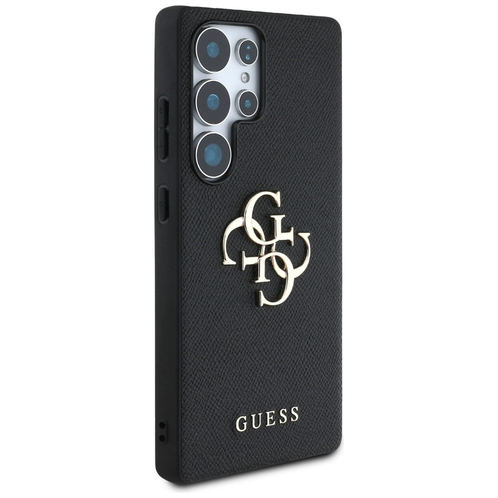 Futrola za Samsung Galaxy S25 Ultra S938, Guess, 4G Grained Big and Classic Logo, Crna