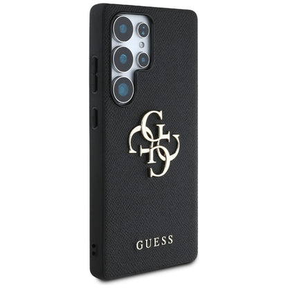 Futrola za Samsung Galaxy S25 Ultra S938, Guess, 4G Grained Big and Classic Logo, Crna