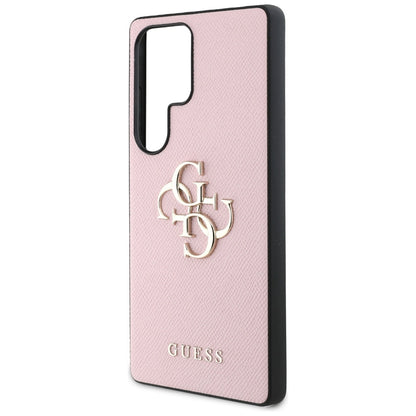 Futrola za Samsung Galaxy S25 Ultra S938, Guess, 4G Grained Big and Classic Logo, Roza