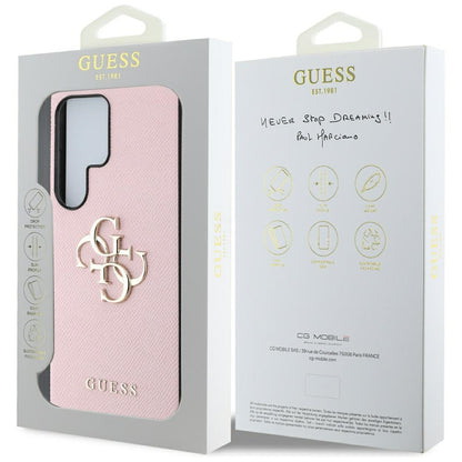 Futrola za Samsung Galaxy S25 Ultra S938, Guess, 4G Grained Big and Classic Logo, Roza