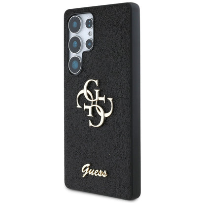 Futrola za Samsung Galaxy S25 Ultra S938, Guess, Glitter Big 4G Script, Crna