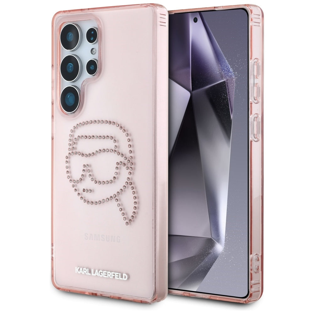 Futrola za Samsung Galaxy S25 Ultra S938, Karl Lagerfeld, IML Luxury Karl's Head, Roza