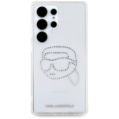Futrola za Samsung Galaxy S25 Ultra S938, Karl Lagerfeld, IML Rhinestones Karl's Head, Prozirna