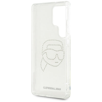 Futrola za Samsung Galaxy S25 Ultra S938, Karl Lagerfeld, IML Rhinestones Karl's Head, Prozirna