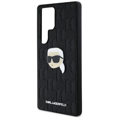 Futrola za Samsung Galaxy S25 Ultra S938, Karl Lagerfeld, Monogram Karl's Head, Crna
