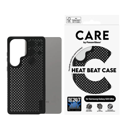 Futrola za Samsung Galaxy S25 Ultra S938, PanzerGlass, Care Feature Heat Beat, Crna
