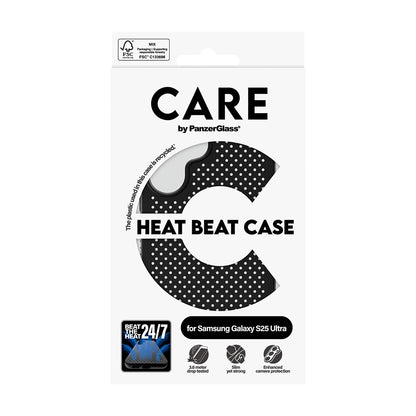 Futrola za Samsung Galaxy S25 Ultra S938, PanzerGlass, Care Feature Heat Beat, Crna