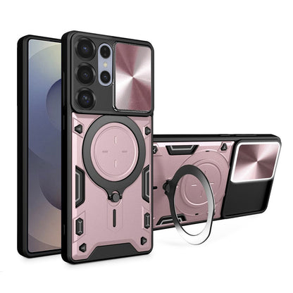 Maska za Samsung Galaxy S25 Ultra S938, Techsuit, CamGuard Pro, Ružičasto zlatna