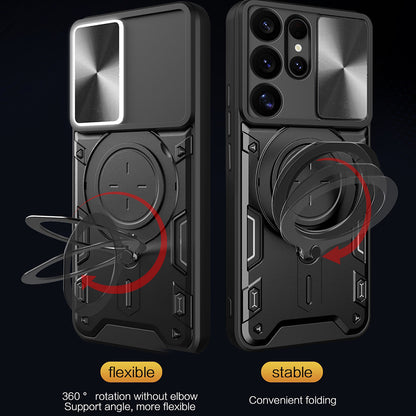 Maska za Samsung Galaxy S25 Ultra S938, Techsuit, CamGuard Pro, Ružičasto zlatna