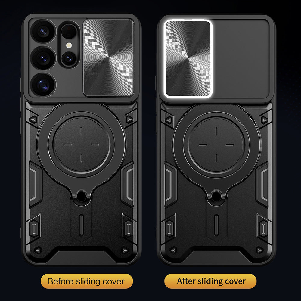 Maska za Samsung Galaxy S25 Ultra S938, Techsuit, CamGuard Pro, Ružičasto zlatna