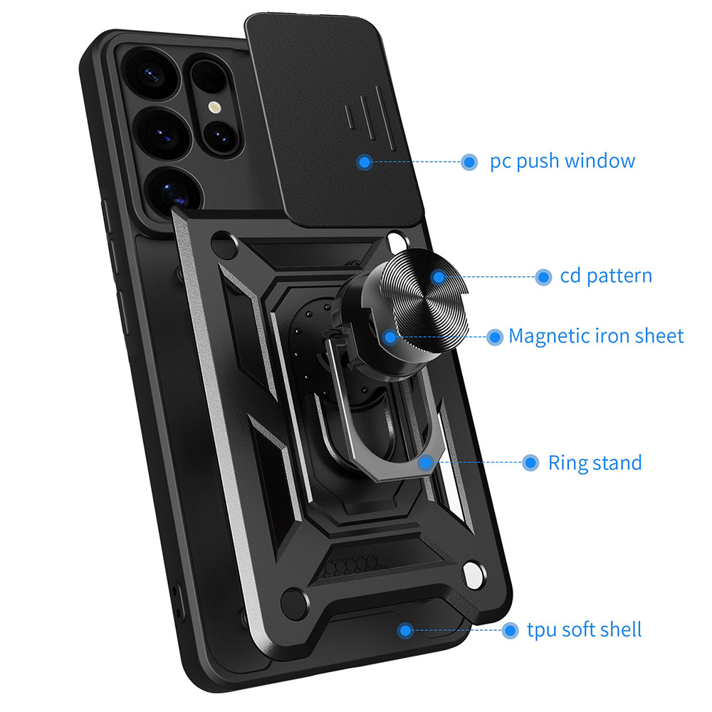 Maska za Samsung Galaxy S25 Ultra S938, Techsuit, CamShield, Plava