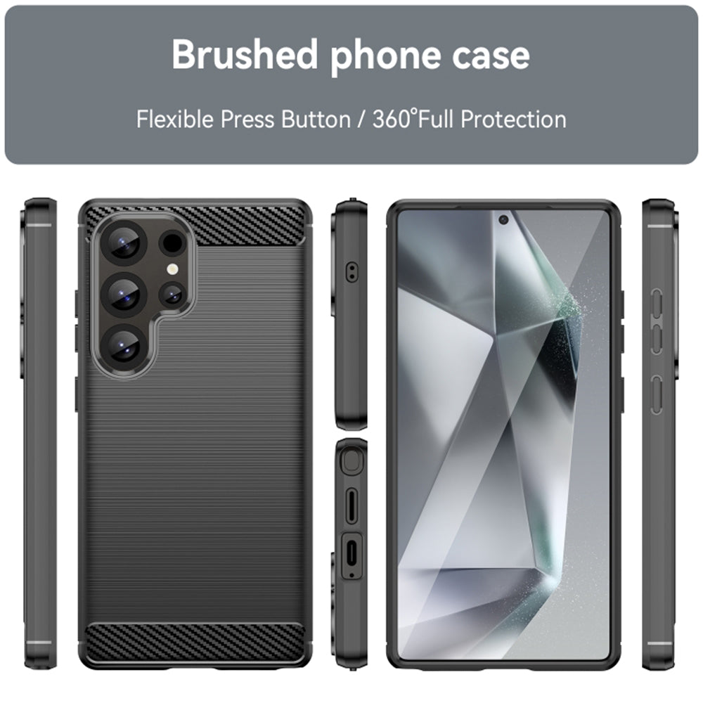Maska za Samsung Galaxy S25 Ultra S938, Techsuit, Karbon, Plava