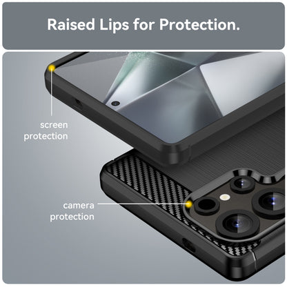 Maska za Samsung Galaxy S25 Ultra S938, Techsuit, Karbon, Crna