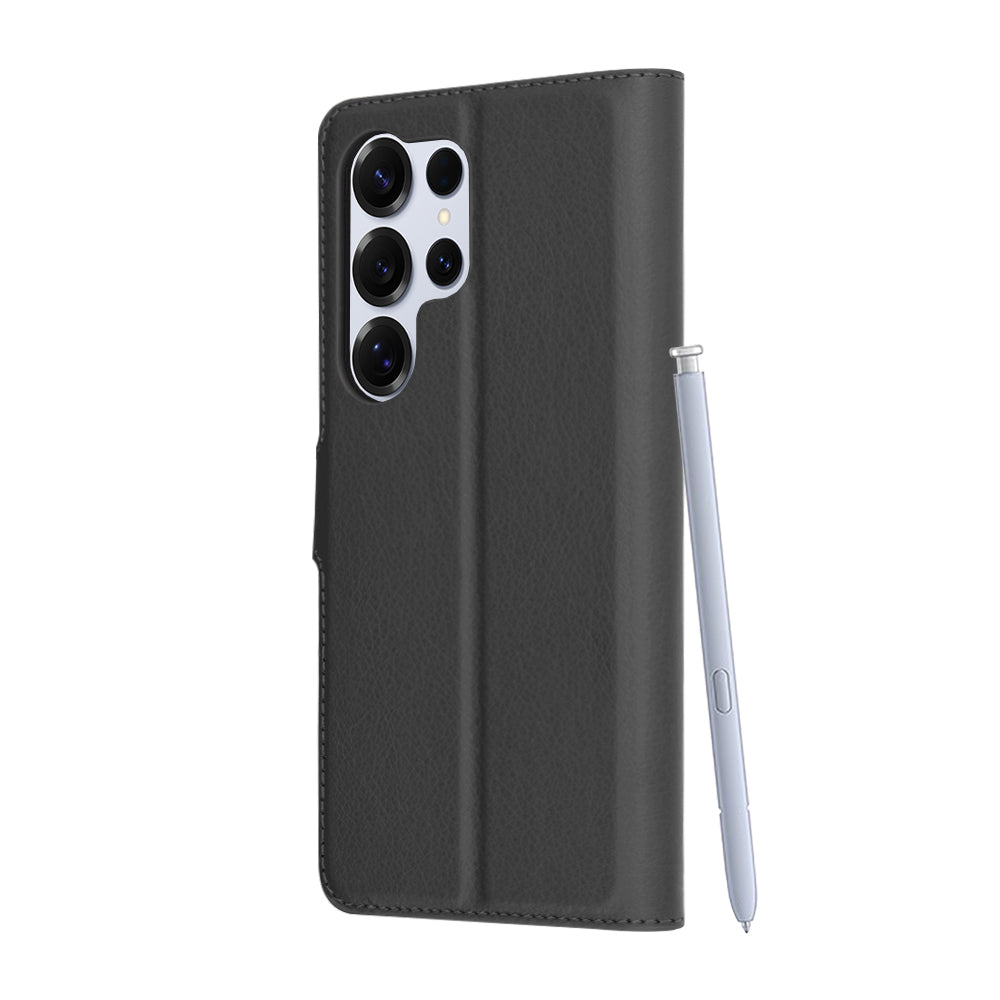 Futrola za Samsung Galaxy S25 Ultra S938, Techsuit, Kožna Folio, Crna