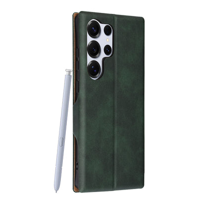Futrola za Samsung Galaxy S25 Ultra S938, Techsuit, Safe Wallet Plus, Zelena