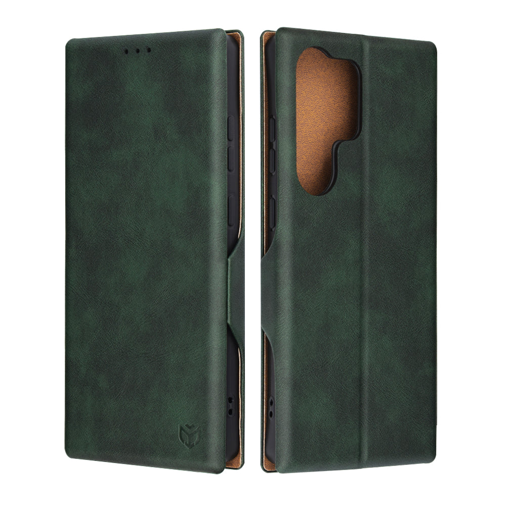 Futrola za Samsung Galaxy S25 Ultra S938, Techsuit, Safe Wallet Plus, Zelena
