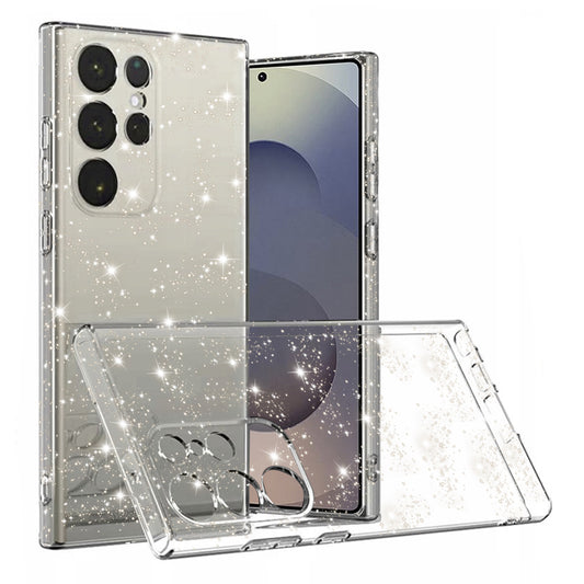 Maska za Samsung Galaxy S25 Ultra S938, Techsuit, SparkleSkin, Prozirna