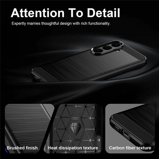 Maska za Samsung Galaxy S26 FE / S25 FE, Techsuit, Karbon, Plava