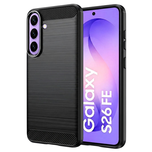 Maska za Samsung Galaxy S26 FE / S25 FE, Techsuit, Karbon, Crna