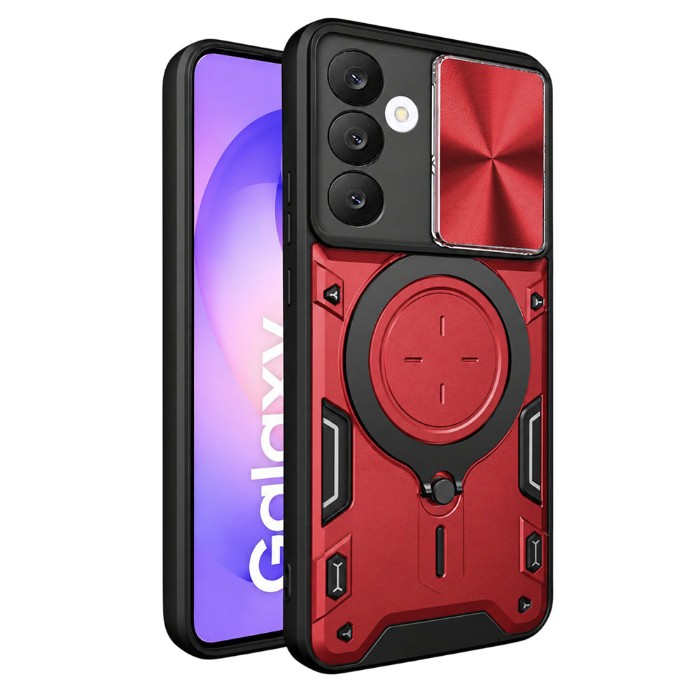Maska za Samsung Galaxy S26 FE S741 / S25 FE, Techsuit, CamGuard Pro, crvena
