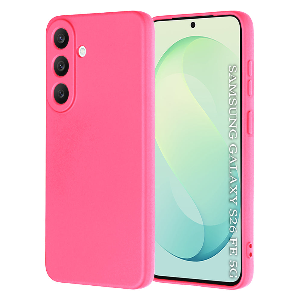 Maska za Samsung Galaxy S26 FE S741 / S25 FE, Techsuit, SoftFlex, tamnoružičasta