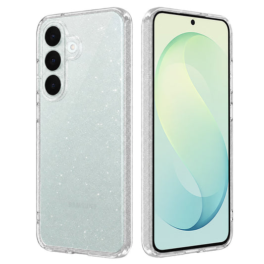Maska za Samsung Galaxy S26 FE S741 / S25 FE, Techsuit, SparkleSkin, prozirna