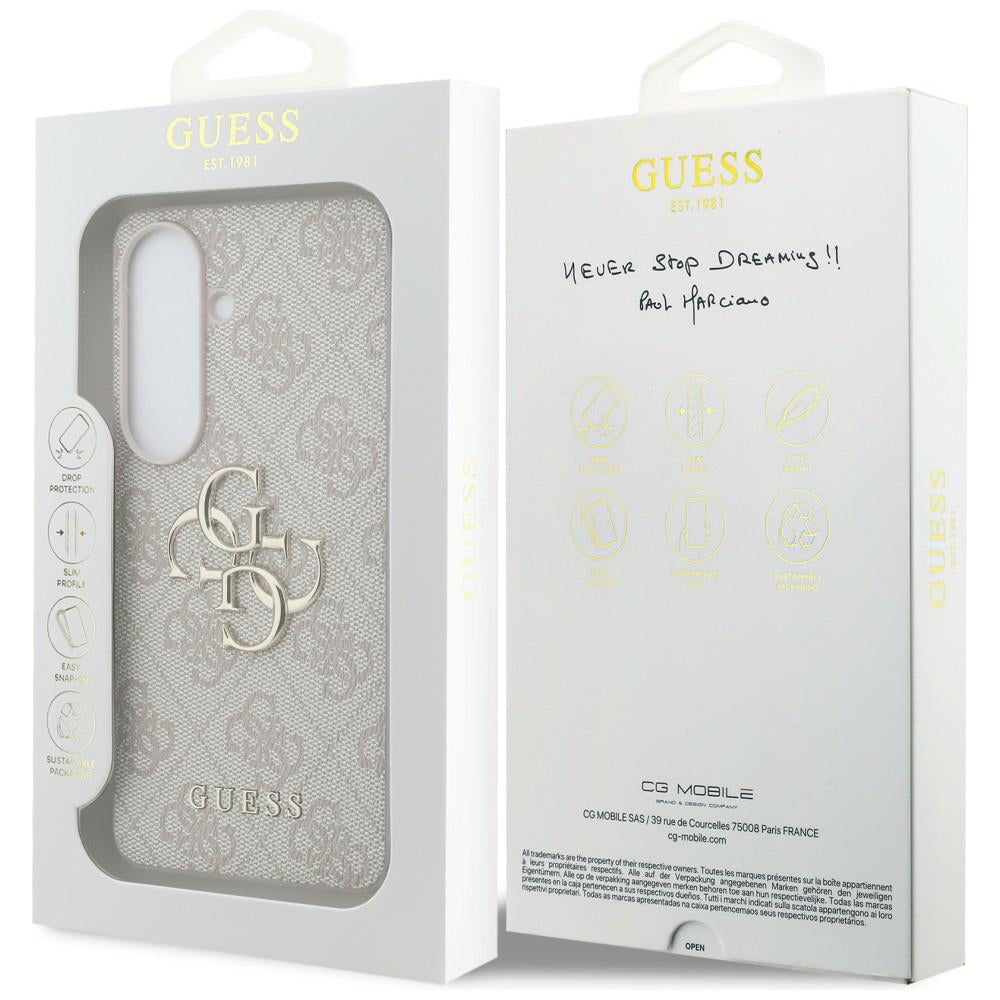Futrola za Samsung Galaxy S26 S942, Guess, 4G Big Logo, Roza